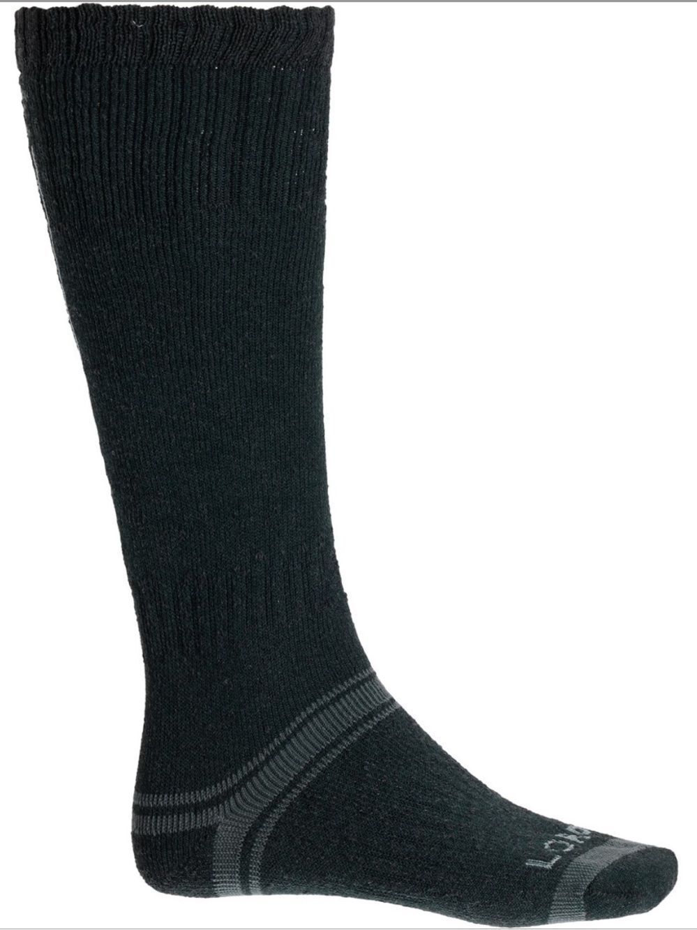 Lorpen M Men’s Black Gray T2 Hunting Eco Merino Wool Blend Crew Socks